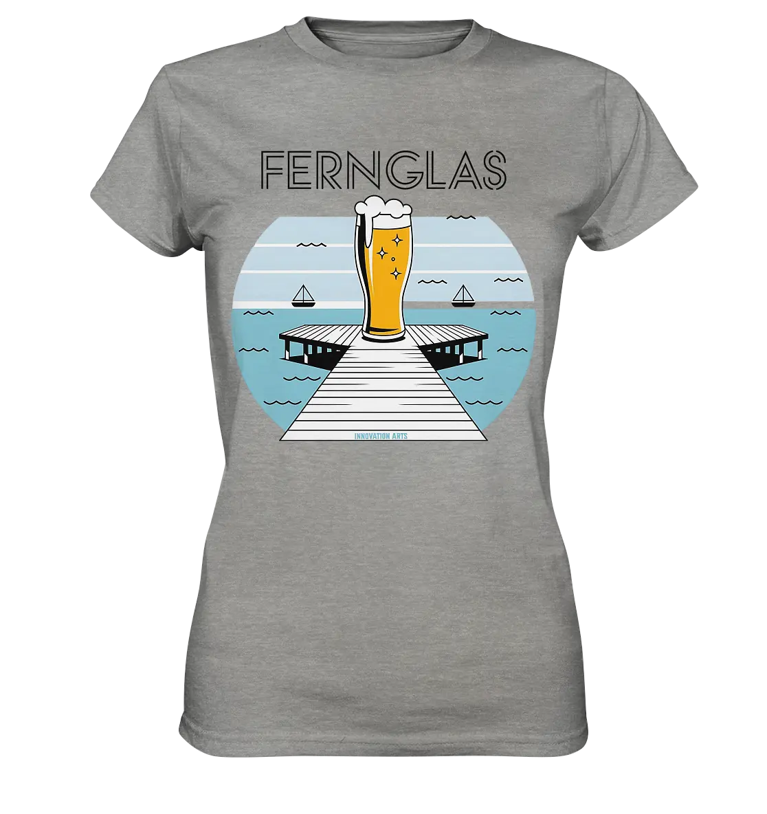fernglas - Biergenuss am Steg - Ladies Premium Shirt Bright Lights Arts