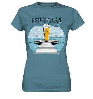 fernglas - Biergenuss am Steg - Ladies Premium Shirt Bright Lights Arts