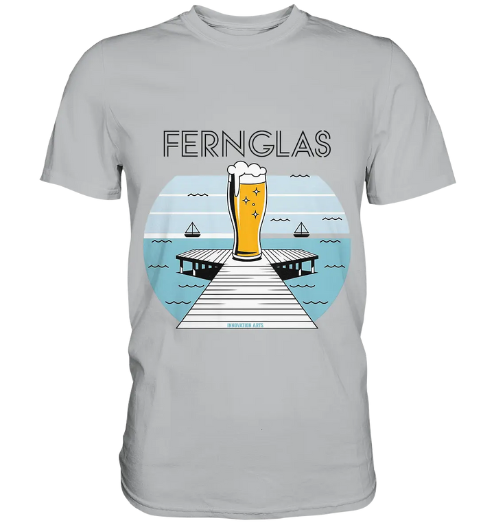 fernglas - Biergenuss am Steg - Premium Shirt Bright Lights Arts