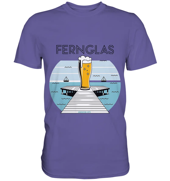 fernglas - Biergenuss am Steg - Premium Shirt Bright Lights Arts