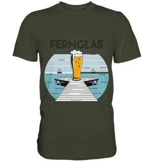 fernglas - Biergenuss am Steg - Premium Shirt Bright Lights Arts