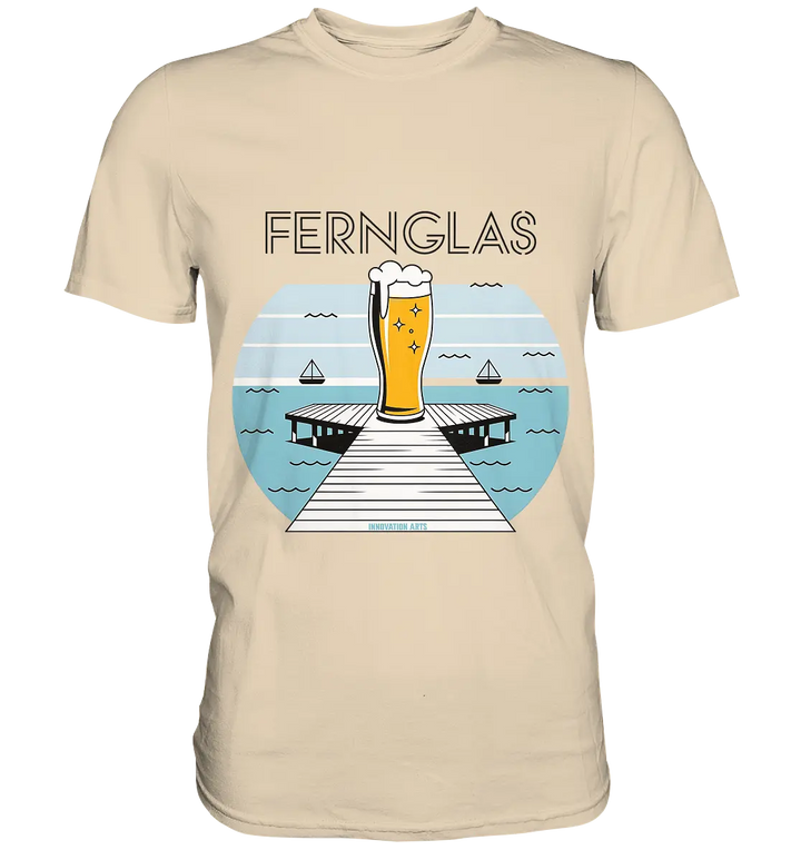 fernglas - Biergenuss am Steg - Premium Shirt Bright Lights Arts