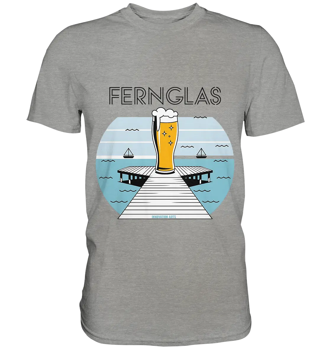 fernglas - Biergenuss am Steg - Premium Shirt Bright Lights Arts