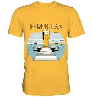 fernglas - Biergenuss am Steg - Premium Shirt Bright Lights Arts