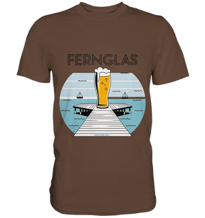 fernglas - Biergenuss am Steg - Premium Shirt Bright Lights Arts