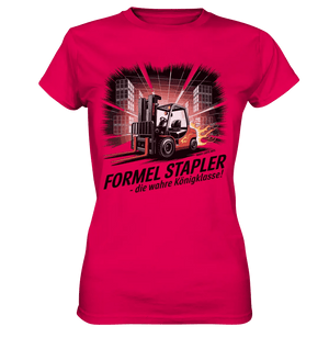 Formel Stapler – Die Königsklasse der Flurförderfahrzeuge - Ladies Premium Shirt - Bright Lights Arts