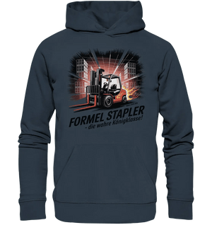 Formel Stapler – Die Königsklasse der Flurförderfahrzeuge - Organic Hoodie - Bright Lights Arts