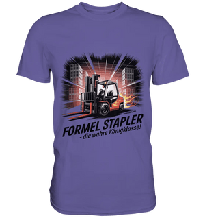 Formel Stapler – Die Königsklasse der Flurförderfahrzeuge - Premium Shirt - Bright Lights Arts