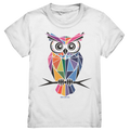 Geometrische Eule im Dreiecksstil - Kids Premium Shirt