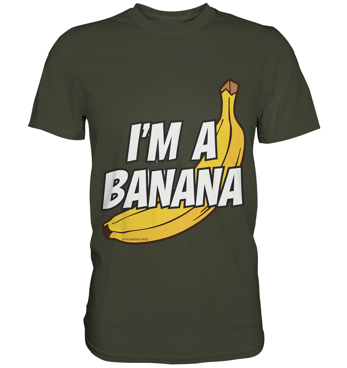 Funny banana with lettering "I'ma banana" - Premium Shirt
