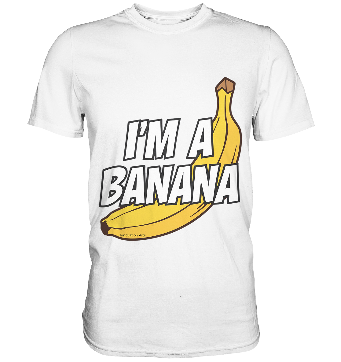 Funny banana with lettering "I'ma banana" - Premium Shirt