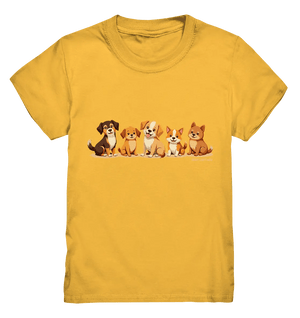 Fünf süße Cartoon - Hunde – Perfektes Geschenk für Hundefreunde - Kids Premium Shirt - Bright Lights Arts