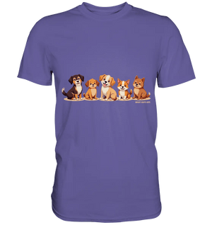 Fünf süße Cartoon - Hunde – Perfektes Geschenk für Hundefreunde - Premium Shirt - Bright Lights Arts