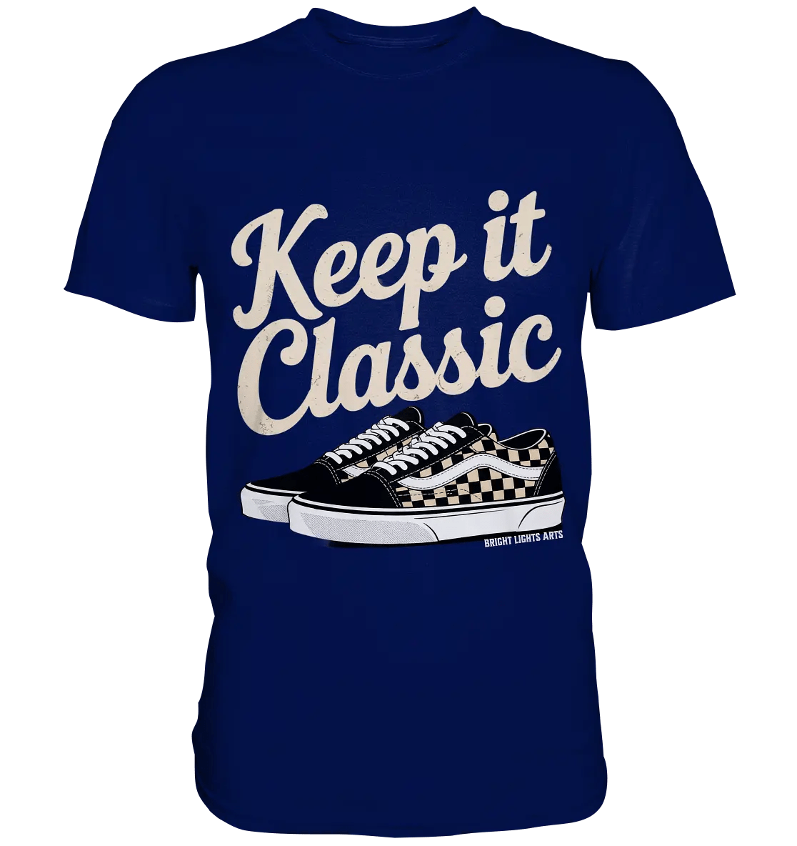 Keep It Classic – Retro - Design mit kultigen Sneakern - Premium Shirt - Bright Lights Arts