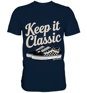 Keep It Classic – Retro - Design mit kultigen Sneakern - Premium Shirt - Bright Lights Arts