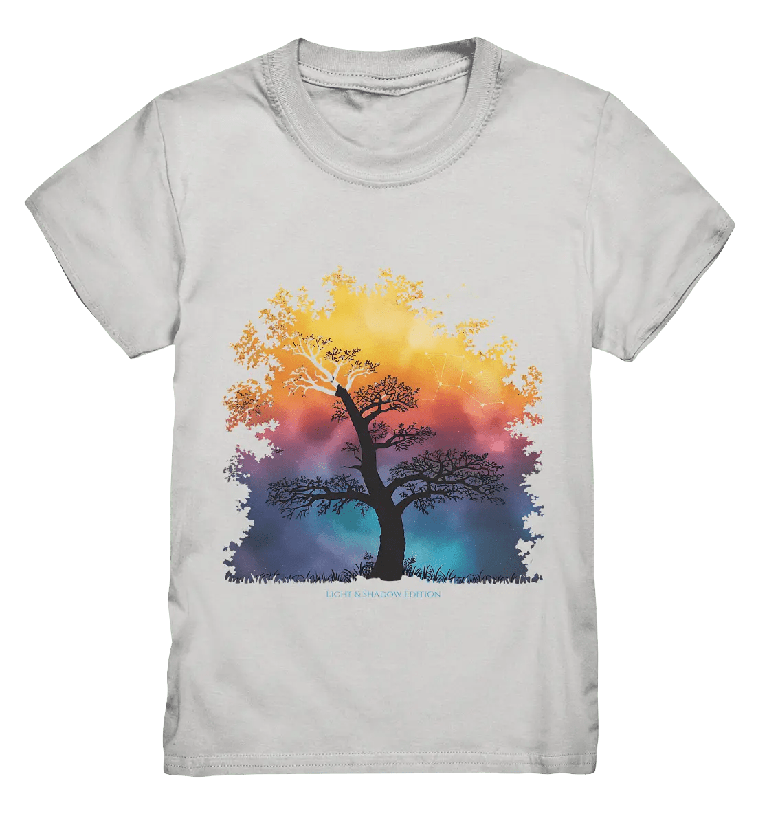 Licht & Schatten – Magische Baumlandschaft mit Sternbild - Kids Premium Shirt - Bright Lights Arts