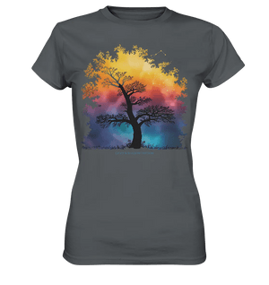 Licht & Schatten – Magische Baumlandschaft mit Sternbild - Ladies Premium Shirt - Bright Lights Arts