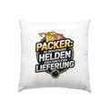 PACKER: Unsichtbare Helden der Logistik – Ein Design für Berufsstolz - Kissen 40x40cm - Bright Lights Arts