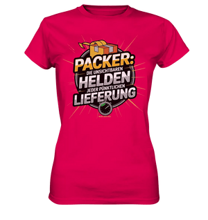 PACKER: Unsichtbare Helden der Logistik – Ein Design für Berufsstolz - Ladies Premium Shirt - Bright Lights Arts