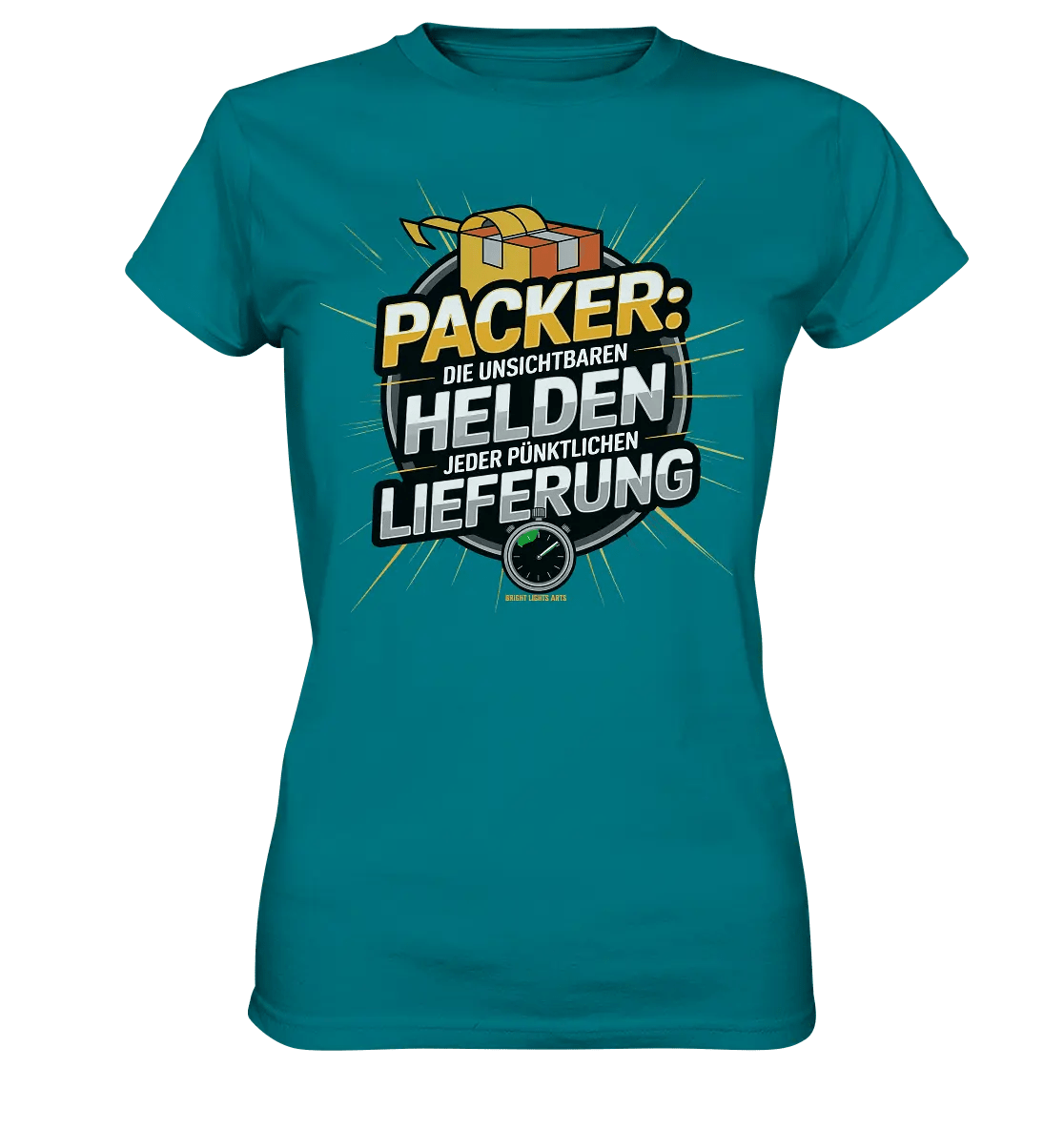 PACKER: Unsichtbare Helden der Logistik – Ein Design für Berufsstolz - Ladies Premium Shirt - Bright Lights Arts