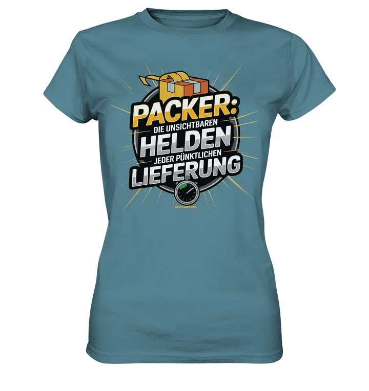 PACKER: Unsichtbare Helden der Logistik – Ein Design für Berufsstolz - Ladies Premium Shirt - Bright Lights Arts