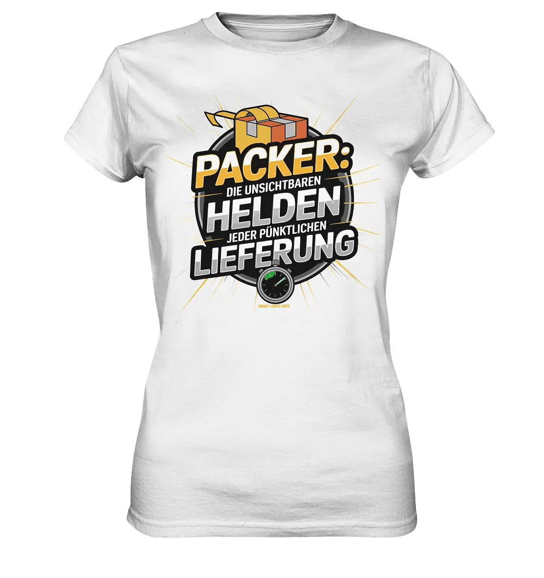 PACKER: Unsichtbare Helden der Logistik – Ein Design für Berufsstolz - Ladies Premium Shirt - Bright Lights Arts