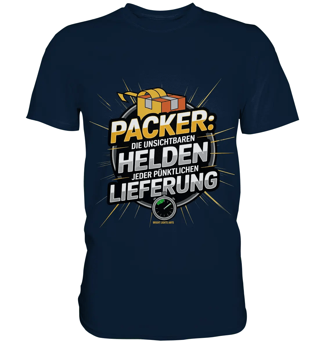 PACKER: Unsichtbare Helden der Logistik – Ein Design für Berufsstolz - Premium Shirt - Bright Lights Arts