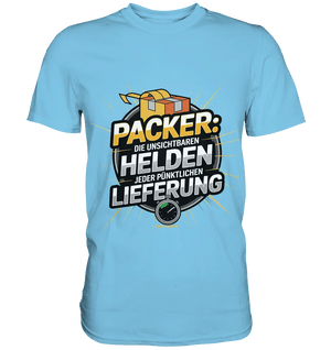 PACKER: Unsichtbare Helden der Logistik – Ein Design für Berufsstolz - Premium Shirt - Bright Lights Arts