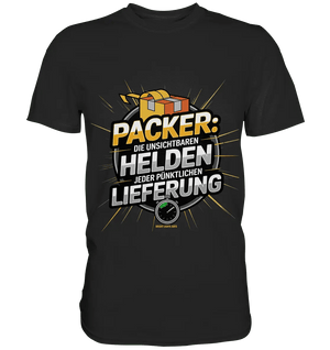 PACKER: Unsichtbare Helden der Logistik – Ein Design für Berufsstolz - Premium Shirt - Bright Lights Arts
