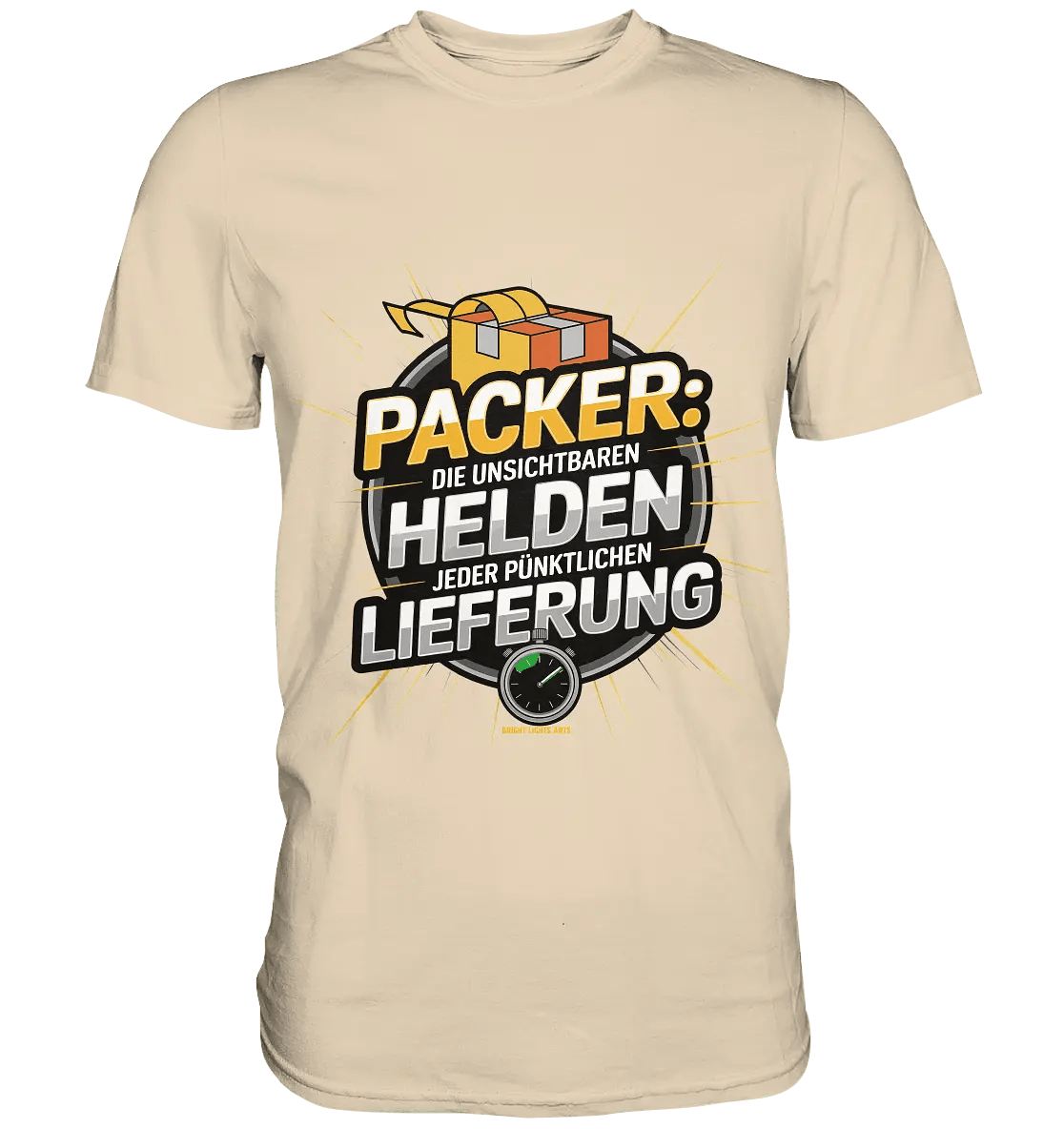 PACKER: Unsichtbare Helden der Logistik – Ein Design für Berufsstolz - Premium Shirt - Bright Lights Arts