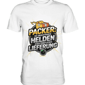 PACKER: Unsichtbare Helden der Logistik – Ein Design für Berufsstolz - Premium Shirt - Bright Lights Arts
