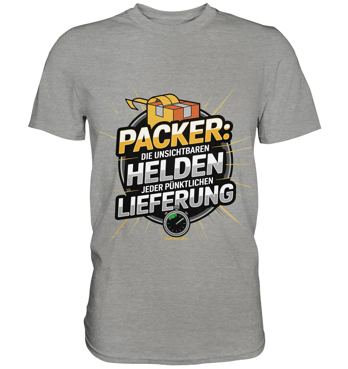 PACKER: Unsichtbare Helden der Logistik – Ein Design für Berufsstolz - Premium Shirt - Bright Lights Arts