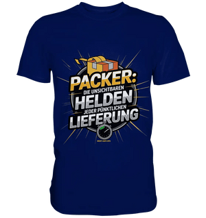 PACKER: Unsichtbare Helden der Logistik – Ein Design für Berufsstolz - Premium Shirt - Bright Lights Arts