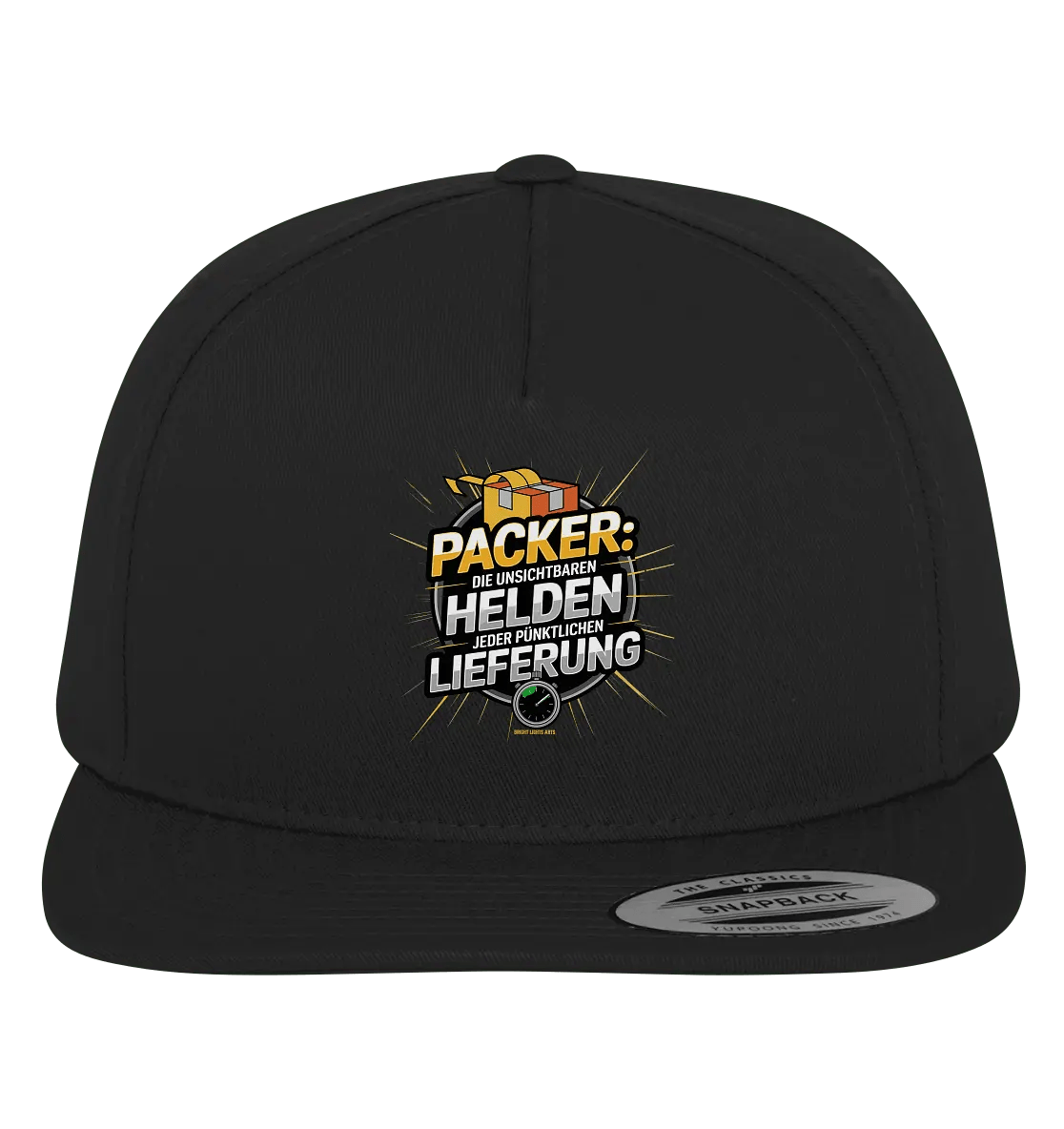 PACKER: Unsichtbare Helden der Logistik – Ein Design für Berufsstolz - Premium Snapback - Bright Lights Arts