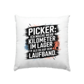 Picker – Kilometerjagd im Lager, neu definiert - Kissen 40x40cm - Bright Lights Arts