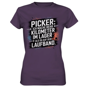 Picker – Kilometerjagd im Lager, neu definiert - Ladies Premium Shirt - Bright Lights Arts