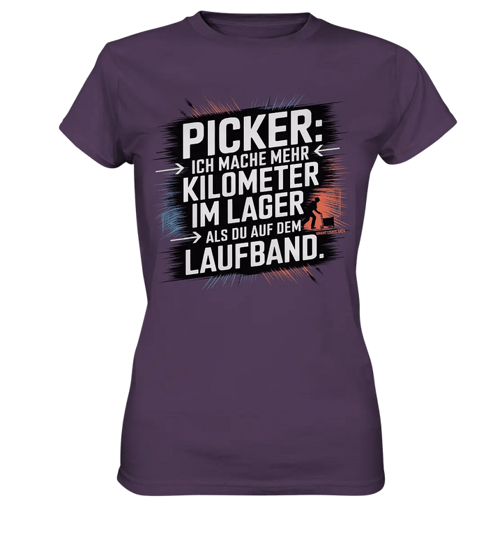 Picker – Kilometerjagd im Lager, neu definiert - Ladies Premium Shirt - Bright Lights Arts