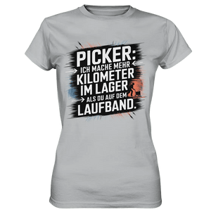 Picker – Kilometerjagd im Lager, neu definiert - Ladies Premium Shirt - Bright Lights Arts