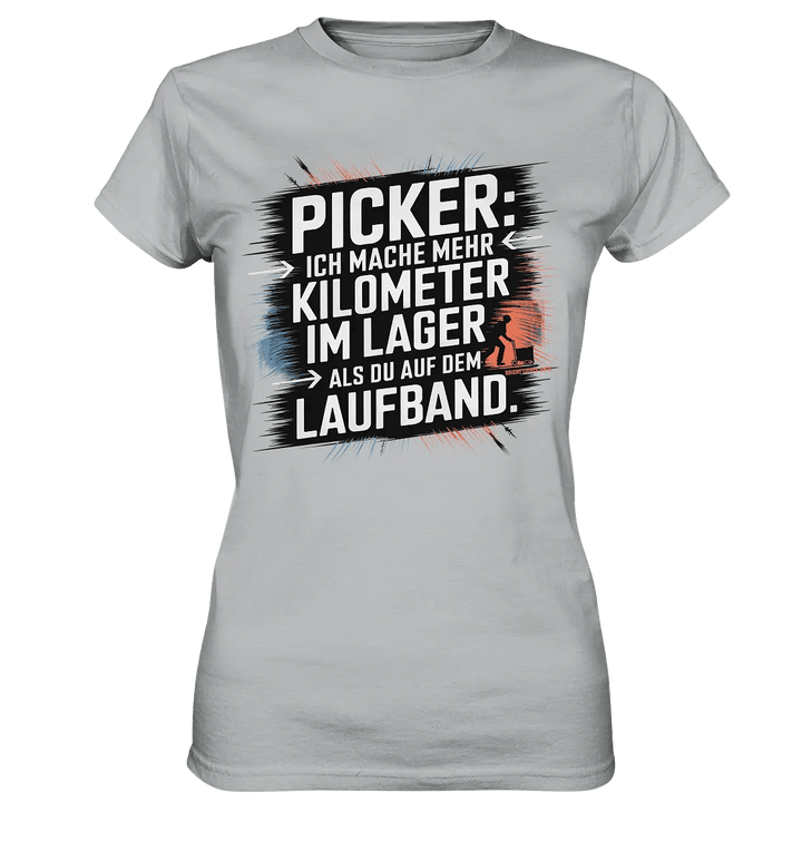 Picker – Kilometerjagd im Lager, neu definiert - Ladies Premium Shirt - Bright Lights Arts