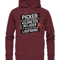 Picker – Kilometerjagd im Lager, neu definiert - Organic Hoodie - Bright Lights Arts