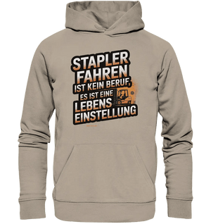 Stapler fahren – Mehr als ein Beruf, eine Lebenseinstellung! - Organic Hoodie - Bright Lights Arts