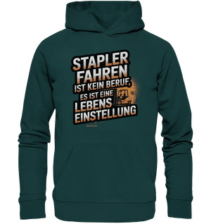 Stapler fahren – Mehr als ein Beruf, eine Lebenseinstellung! - Organic Hoodie - Bright Lights Arts