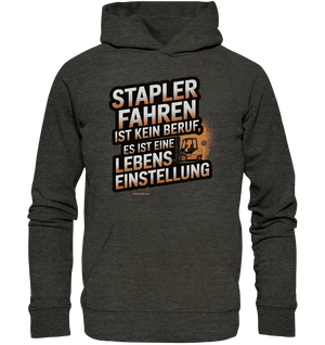 Stapler fahren – Mehr als ein Beruf, eine Lebenseinstellung! - Organic Hoodie - Bright Lights Arts