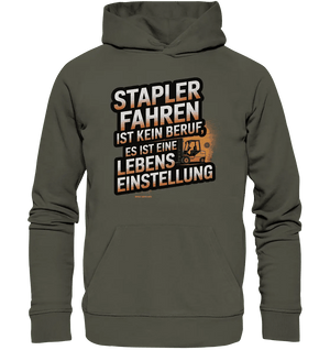 Stapler fahren – Mehr als ein Beruf, eine Lebenseinstellung! - Organic Hoodie - Bright Lights Arts