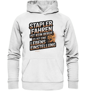 Stapler fahren – Mehr als ein Beruf, eine Lebenseinstellung! - Organic Hoodie - Bright Lights Arts
