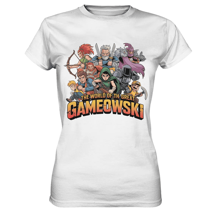 The Great Gameowski – Comic - Gaming - Abenteuer in epischer Farbwelt - Ladies Premium Shirt - Bright Lights Arts