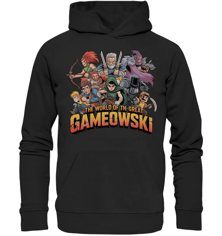 The Great Gameowski – Comic - Gaming - Abenteuer in epischer Farbwelt - Organic Hoodie - Bright Lights Arts