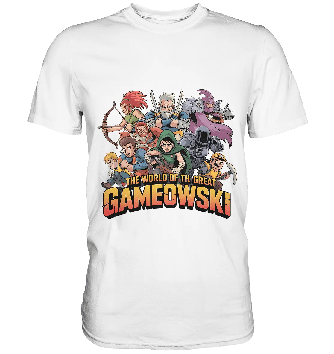 The Great Gameowski – Comic - Gaming - Abenteuer in epischer Farbwelt - Premium Shirt - Bright Lights Arts