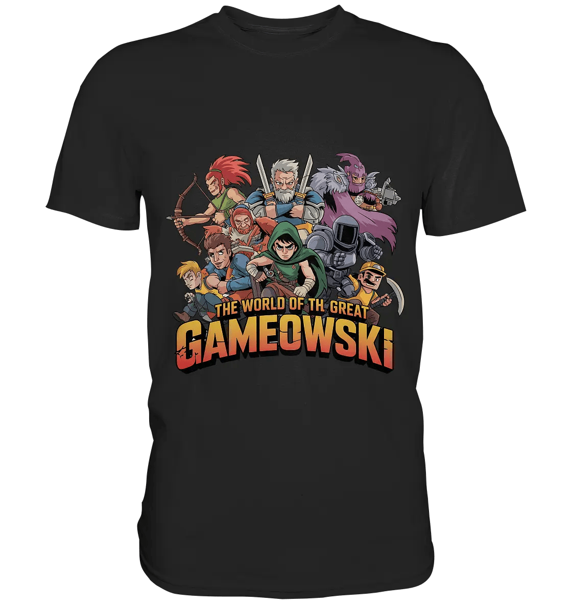 The Great Gameowski – Comic - Gaming - Abenteuer in epischer Farbwelt - Premium Shirt - Bright Lights Arts