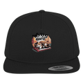 Working Hard – Schlafender Kater auf Tastatur - Premium Snapback - Bright Lights Arts